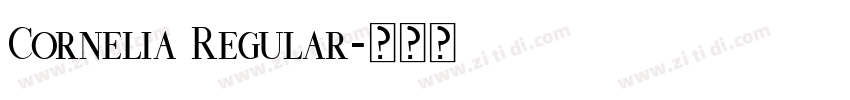 Cornelia Regular字体转换